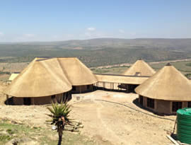 Self Catering units at Mvezo thatching project