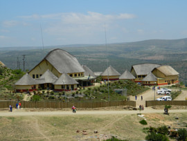 Mvezo thatching project - large thatched roofs