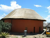 Thatched amphitheatre at Mvezo